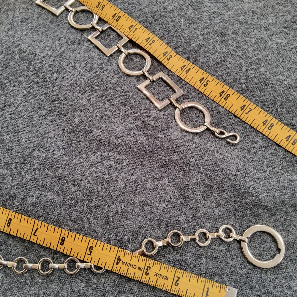 Elegant Silver Chain Belt for Women